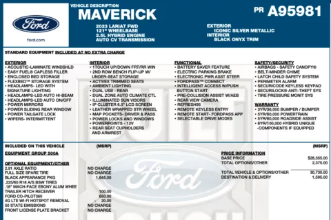 Photos of 2023 Ford Maverick Lariat for sale in Orem, UT at AutoMatch