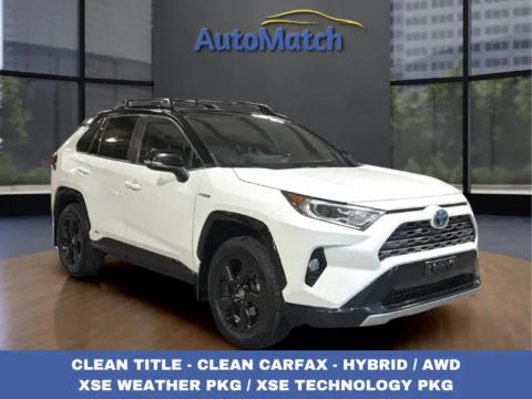 White 2020 Toyota RAV4 Hybrid XSE for sale in Orem, UT