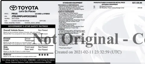 Photos of 2021 Toyota Prius LE AWD-e for sale in Orem, UT at AutoMatch