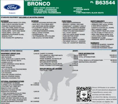 Photos of 2023 Ford Bronco Badlands for sale in Orem, UT at AutoMatch