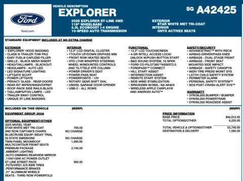 Another view of 2025 Ford Explorer ST-Line for sale in Orem, UT at AutoMatch