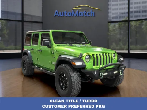 Green 2019 Jeep Wrangler Unlimited Sport 4X4 for sale in Orem, UT