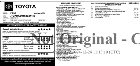 Photos of 2024 Toyota Prius Limited for sale in Orem, UT at AutoMatch
