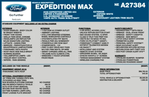 Photos of 2022 Ford Expedition MAX Limited for sale in Orem, UT at AutoMatch