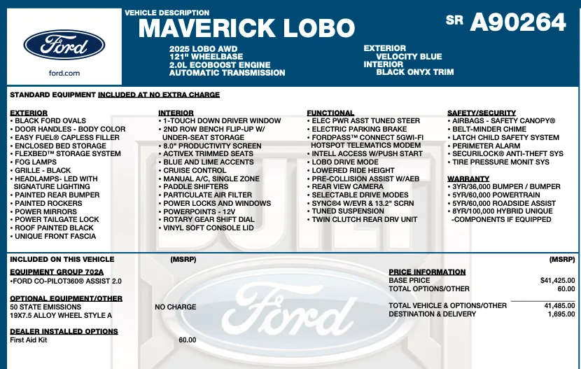Photos of 2025 Ford Maverick Lobo for sale in Orem, UT at AutoMatch