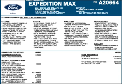 Photos of 2024 Ford Expedition MAX Limited for sale in Orem, UT at AutoMatch
