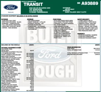 Photos of 2025 Ford Transit 350 HD for sale in Orem, UT at AutoMatch