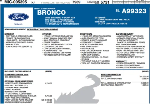 Photos of 2025 Ford Bronco Big Bend for sale in Orem, UT at AutoMatch