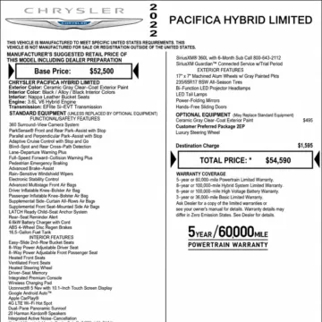 Photos of 2022 Chrysler Pacifica Hybrid Limited for sale in Orem, UT at AutoMatch