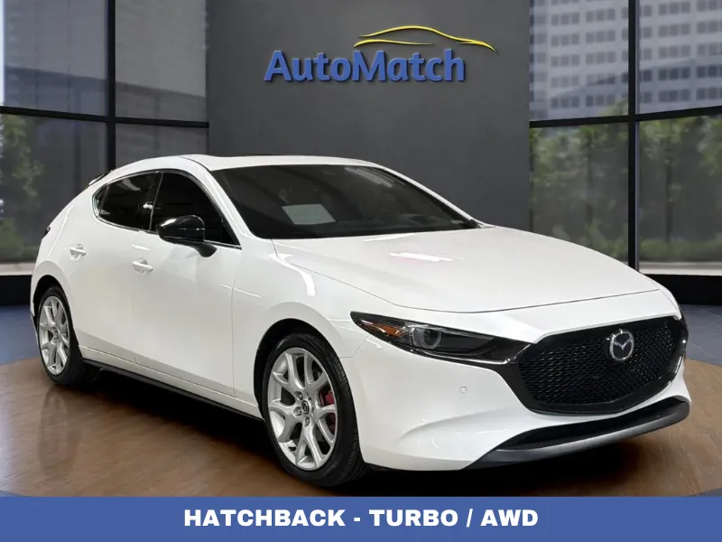 White 2021 Mazda Mazda3 Hatchback Premium Plus for sale in Orem, UT