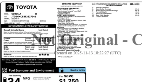 Photos of 2026 Toyota Corolla SE for sale in Orem, UT at AutoMatch