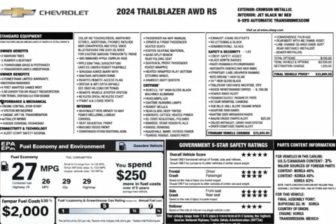 Photos of 2024 Chevrolet Trailblazer RS for sale in Orem, UT at AutoMatch