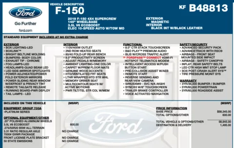 Photos of 2019 Ford F-150 Platinum for sale in Orem, UT at AutoMatch
