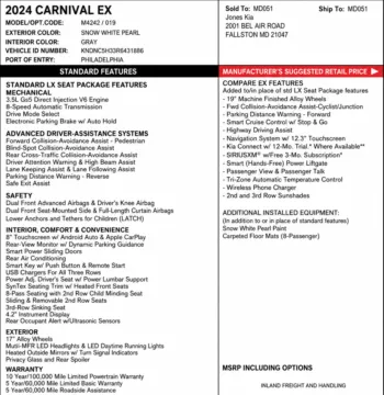 Photos of 2024 Kia Carnival EX for sale in Orem, UT at AutoMatch