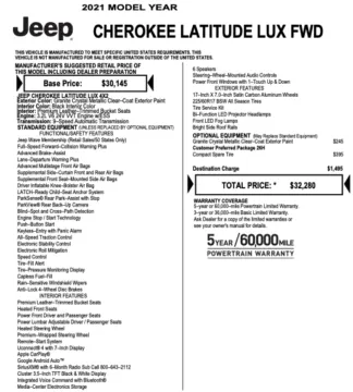 Photos of 2021 Jeep Cherokee Latitude for sale in Orem, UT at AutoMatch