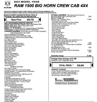 Photos of 2023 Ram 1500 Big Horn for sale in Orem, UT at AutoMatch