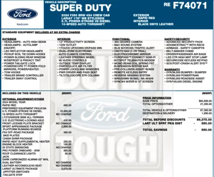 Photos of 2024 Ford F-350 Super Duty Lariat for sale in Orem, UT at AutoMatch