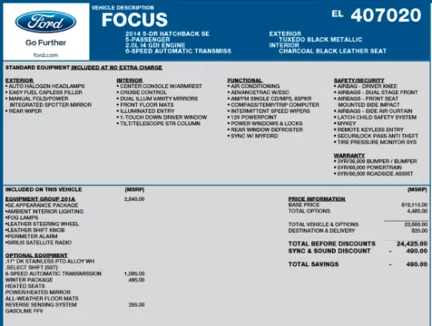 Photos of 2014 Ford Focus SE for sale in Orem, UT at AutoMatch