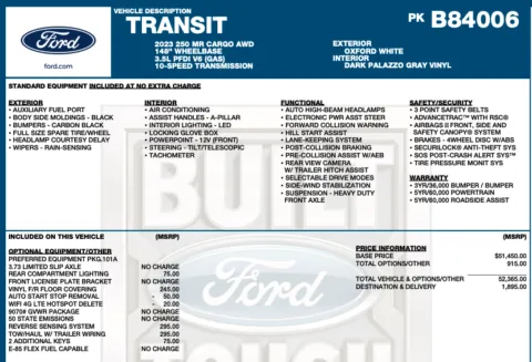 Photos of 2023 Ford Transit 250 for sale in Orem, UT at AutoMatch