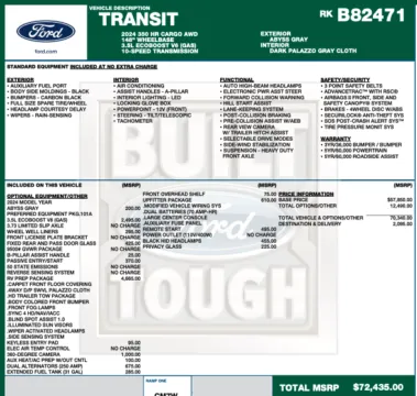 Photos of 2024 Ford Transit 350 for sale in Orem, UT at AutoMatch