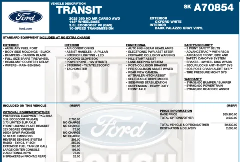 Photos of 2025 Ford Transit 350 HD for sale in Orem, UT at AutoMatch