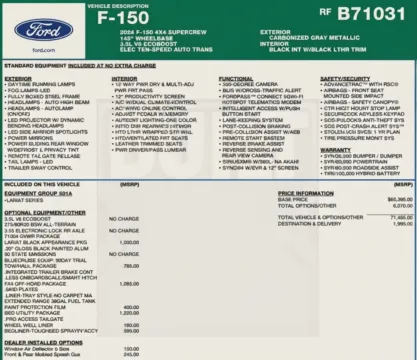 Photos of 2024 Ford F-150 Lariat for sale in Orem, UT at AutoMatch