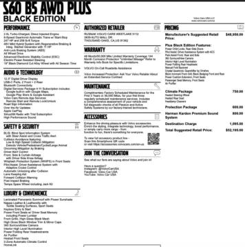 Photos of 2024 Volvo S60 B5 Plus Black Edition for sale in Orem, UT at AutoMatch