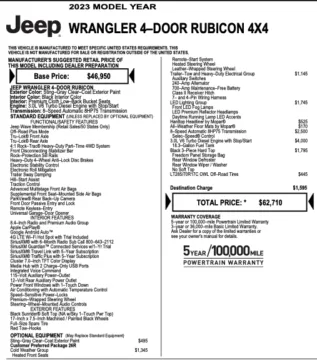 Photos of 2023 Jeep Wrangler Rubicon for sale in Orem, UT at AutoMatch