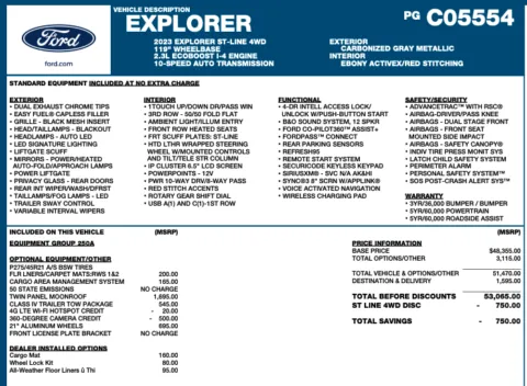 Photos of 2023 Ford Explorer ST-Line for sale in Orem, UT at AutoMatch