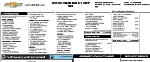 Photos of 2025 Chevrolet Colorado Z71 for sale in Orem, UT at AutoMatch