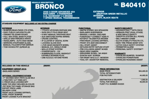 Photos of 2022 Ford Bronco Badlands Advanced for sale in Orem, UT at AutoMatch