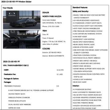 Photos of 2025 Mazda CX-50 Hybrid Preferred for sale in Orem, UT at AutoMatch