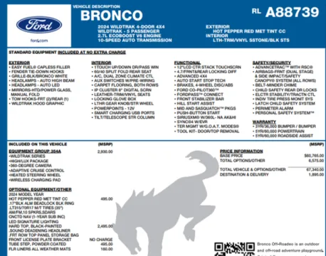 Photos of 2024 Ford Bronco Wildtrak for sale in Orem, UT at AutoMatch