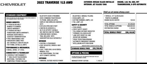 Photos of 2022 Chevrolet Traverse LS for sale in Orem, UT at AutoMatch