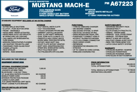 Photos of 2023 Ford Mustang Mach-E Premium for sale in Orem, UT at AutoMatch