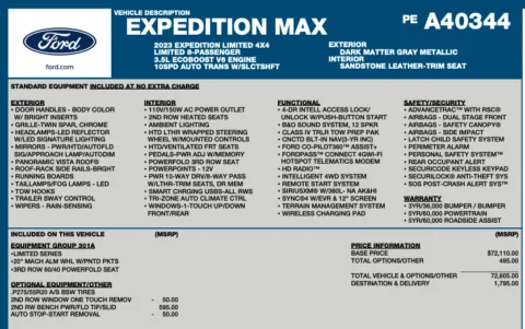 Photos of 2023 Ford Expedition MAX Limited for sale in Orem, UT at AutoMatch