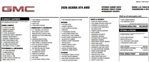 Photos of 2026 GMC Acadia AT4 for sale in Orem, UT at AutoMatch