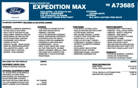 Photos of 2024 Ford Expedition MAX Limited for sale in Orem, UT at AutoMatch