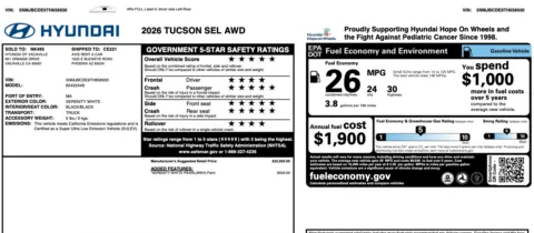 Photos of 2026 Hyundai TUCSON SEL for sale in Orem, UT at AutoMatch