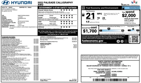 Photos of 2022 Hyundai PALISADE Calligraphy for sale in Orem, UT at AutoMatch