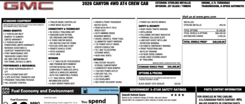 Photos of 2026 GMC Canyon AT4 for sale in Orem, UT at AutoMatch