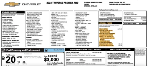 Photos of 2023 Chevrolet Traverse Premier for sale in Orem, UT at AutoMatch