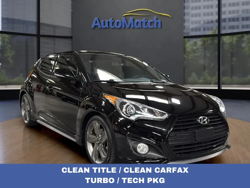 Black 2015 Hyundai VELOSTER Turbo for sale in Orem, UT
