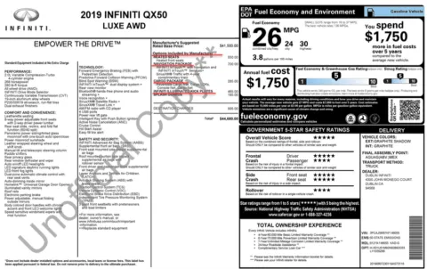 Photos of 2019 INFINITI QX50 Luxe for sale in Orem, UT at AutoMatch