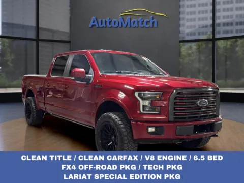 Red 2017 Ford F-150 Lariat for sale in Orem, UT