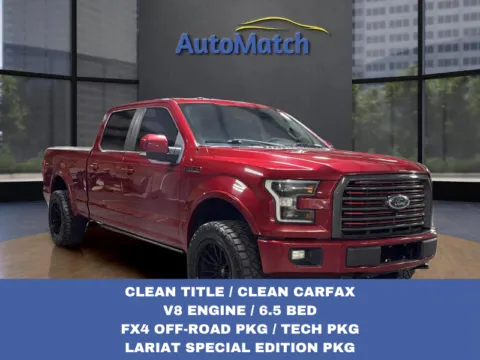 Red 2017 Ford F-150 Lariat for sale in Orem, UT