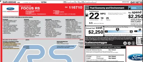 Photos of 2016 Ford Focus RS for sale in Orem, UT at AutoMatch