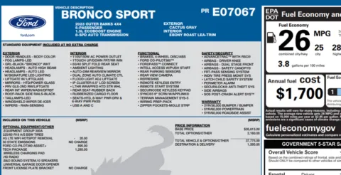 Photos of 2023 Ford Bronco Sport Outer Banks for sale in Orem, UT at AutoMatch