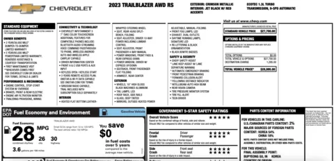Photos of 2023 Chevrolet Trailblazer RS for sale in Orem, UT at AutoMatch