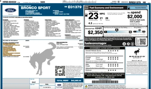 Photos of 2024 Ford Bronco Sport Badlands for sale in Orem, UT at AutoMatch
